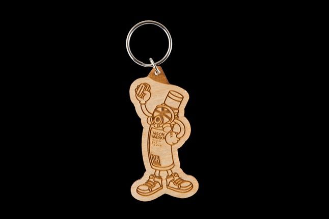 Footpatrol Jason Markk Premium Cleaning Kit Wooden Keyring 1