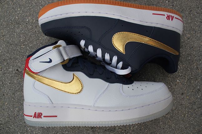 Golden Air Force 1s For The Olympics •