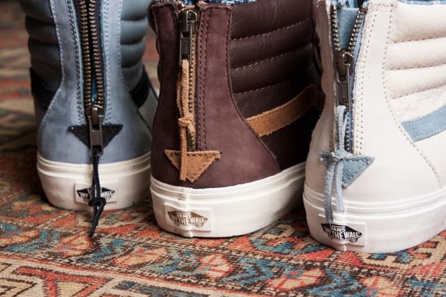 Vans sk8 sale hi zipper leather