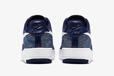 Nike Air Force 1 Flyknit Navy White 3
