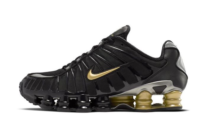 Neymar Nike Shox Tl Black Gold Official Bv1388 001 Release Date Lateral