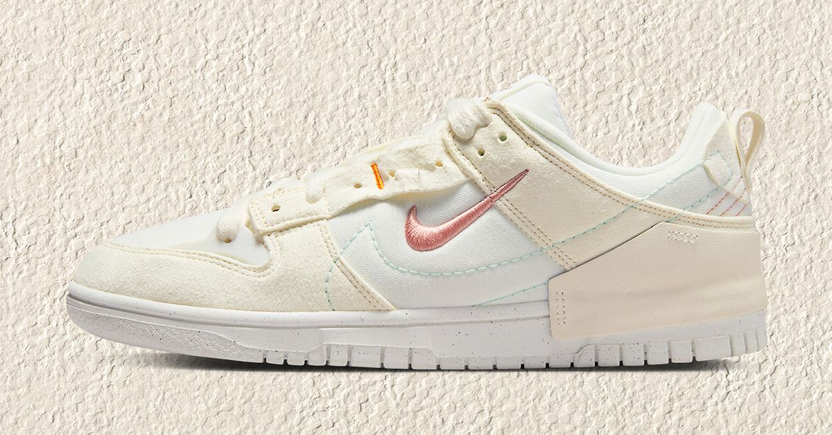 nike dunk low disrupt 2 pale ivory on feet