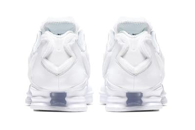 Comme Des Garcons Nike Shox Tl White Cj0546 100 Release Date Heel