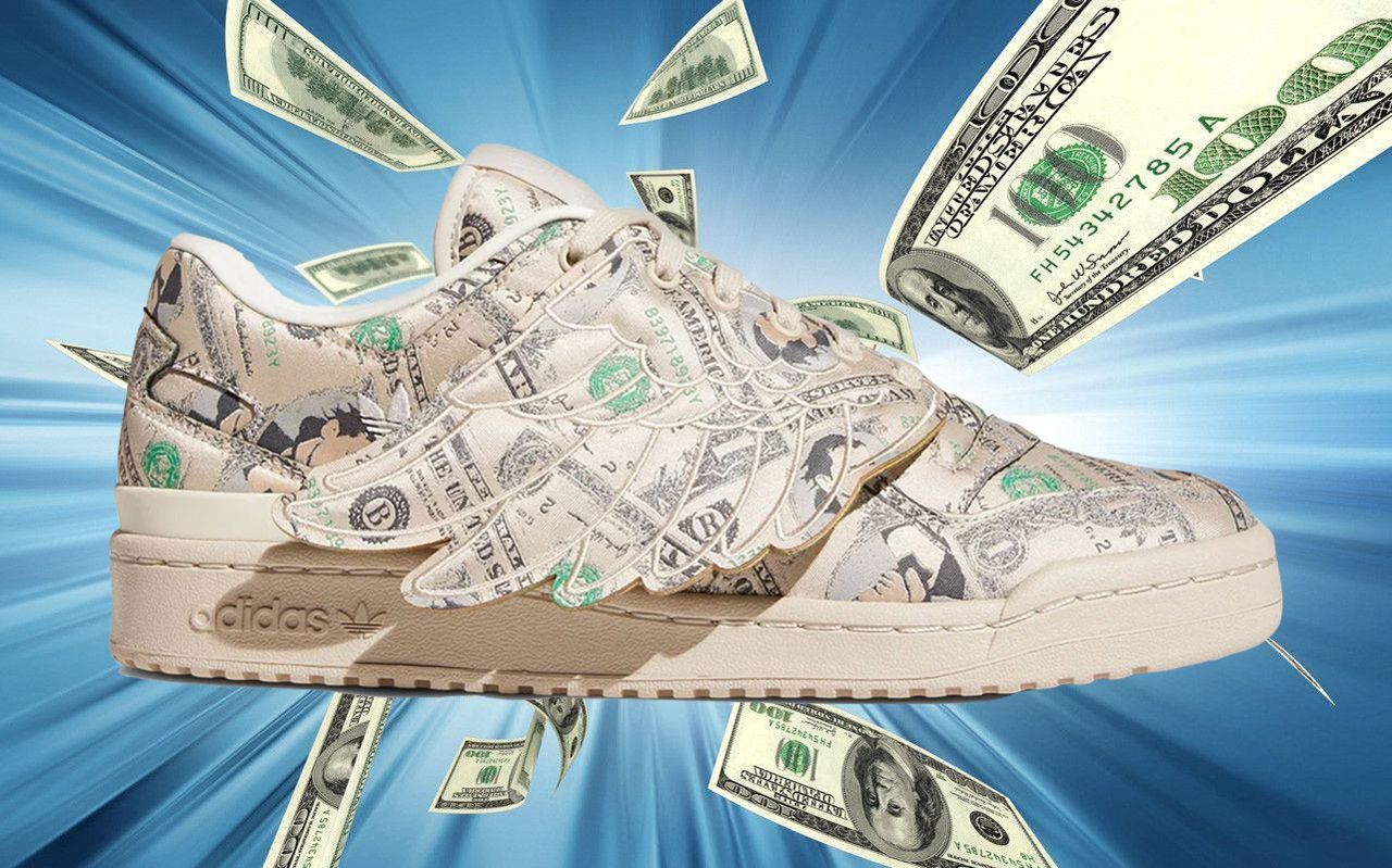 replace direction Irrigation Jeremy Scott x adidas Forum Low Wings 1.0 "Money" are All About the  Benjamins - Sneaker Freaker