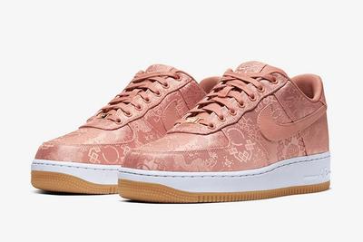 Clot Nike Air Force 1 Rose Gold Cj5290 600 Front Angle