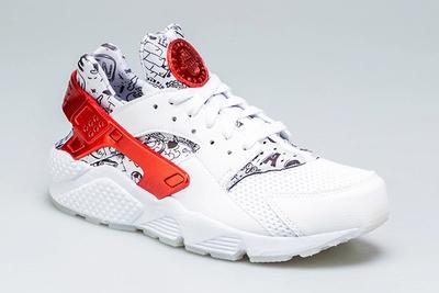 Nike Air Huarache Qs White Red Shoe Palace 6 Sneaker Freaker