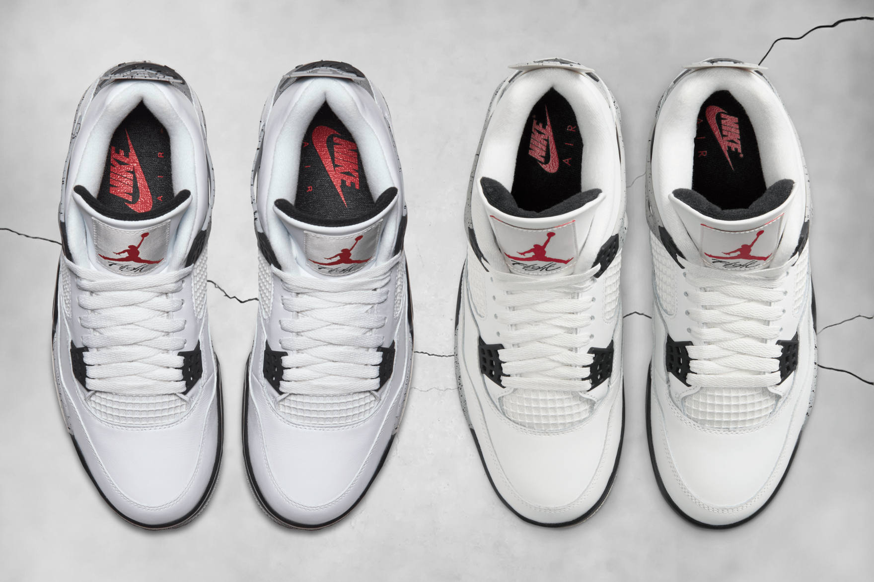 Phân Tích Sự Khác Biệt: Air Jordan 4 ‘White Cement’ 2025 vs 2016 Hinh anh 4: Phan Tich Su Khac Biet: Air Jordan 4 ‘White Cement’ 2025 vs 2016