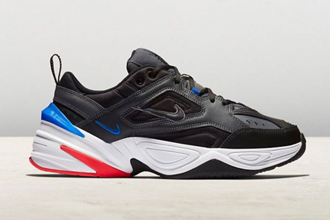 Nike M2K Tekno Black Racer Blue Side Shot