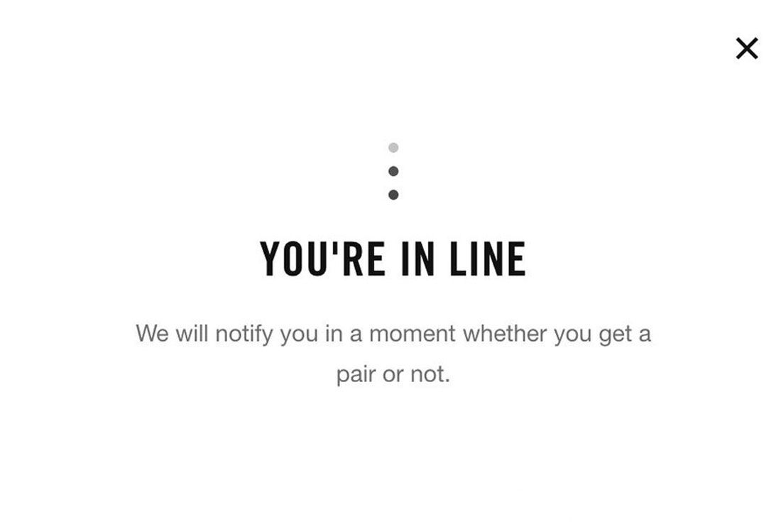 Nike SNKRS You're In Line