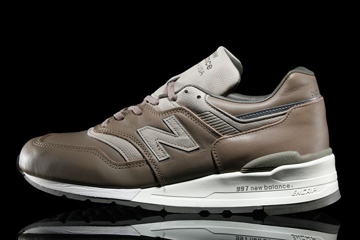 New Balance 997 Leather (Beige/Grey) - Sneaker
