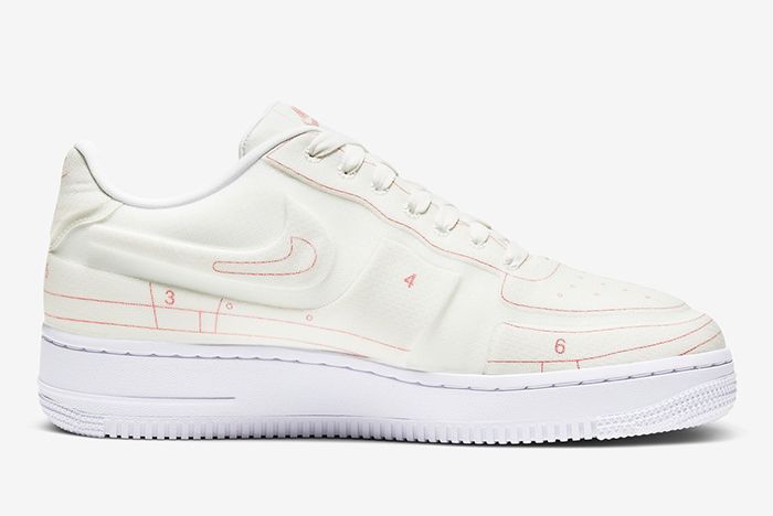 Nike Air Force 1 Low Schematic White Lateral Inside