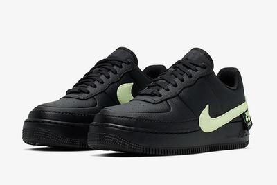 Nike Air Force 1 Jester Xx Black Barely Volt Cn0139 001 Front Angle