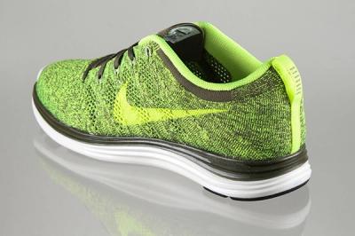 Nike Lunar Flyknit1 Green Tarp Volt 3