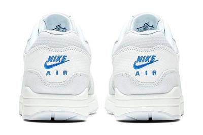 Nike Air Max 1 Premium Cut Out Swoosh White Heel Shot