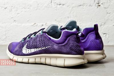 Nike Free Powerlines Ii Ltr Purple Dynasty Geyser Grey 1