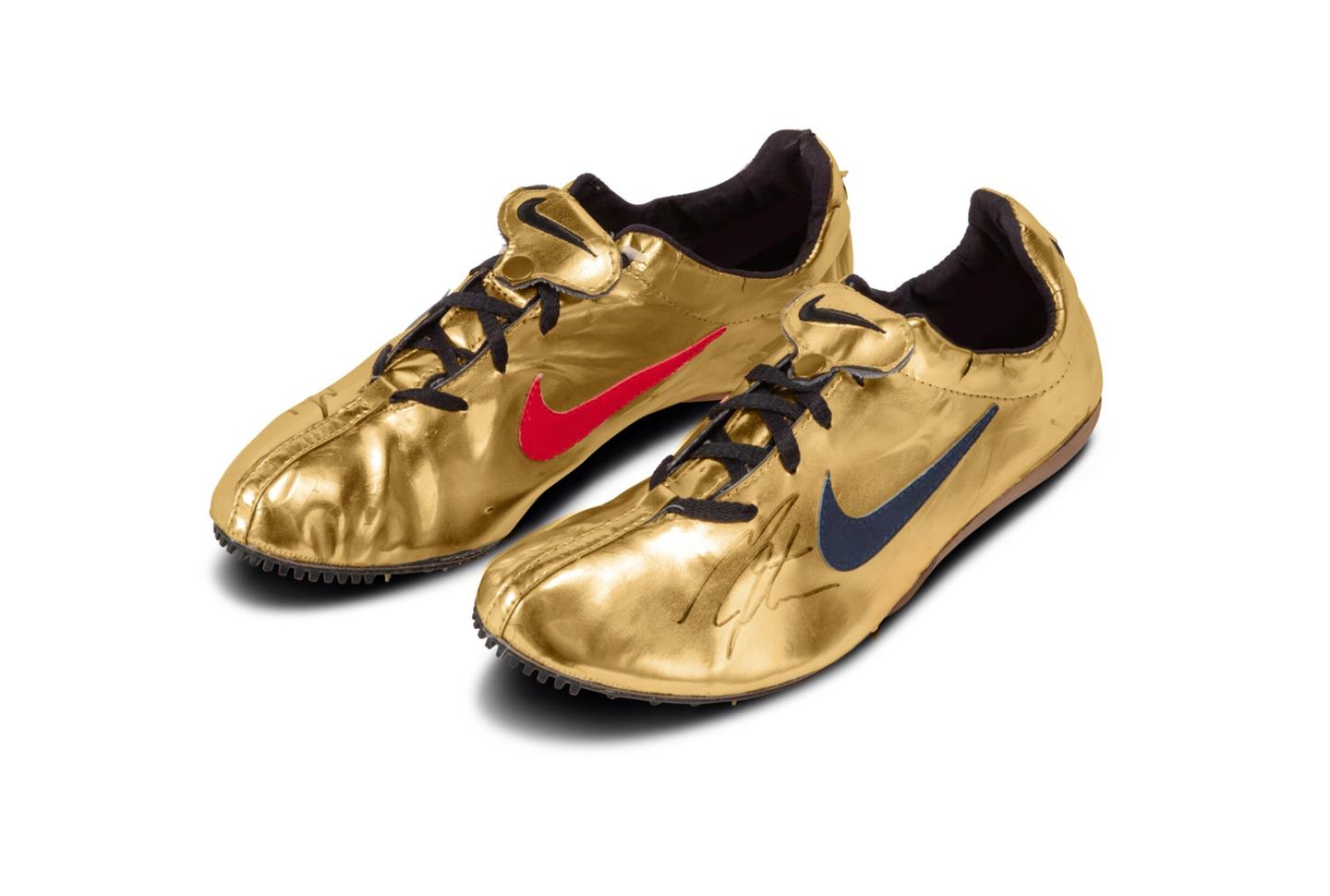 Michael Johnson Gold Nike Spikes