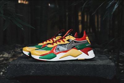 Atmos Puma Rs X Red Green Yellow Lateral Side Shot