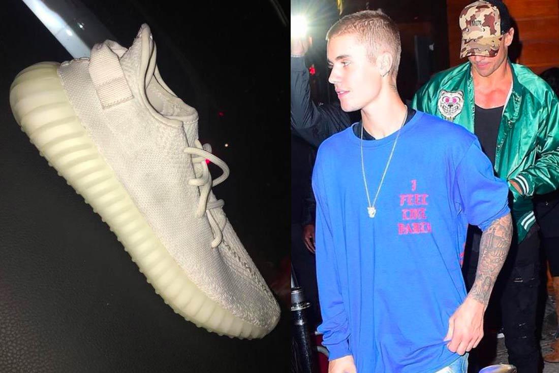 Justin Bieber's Right Yeezy BOOST 