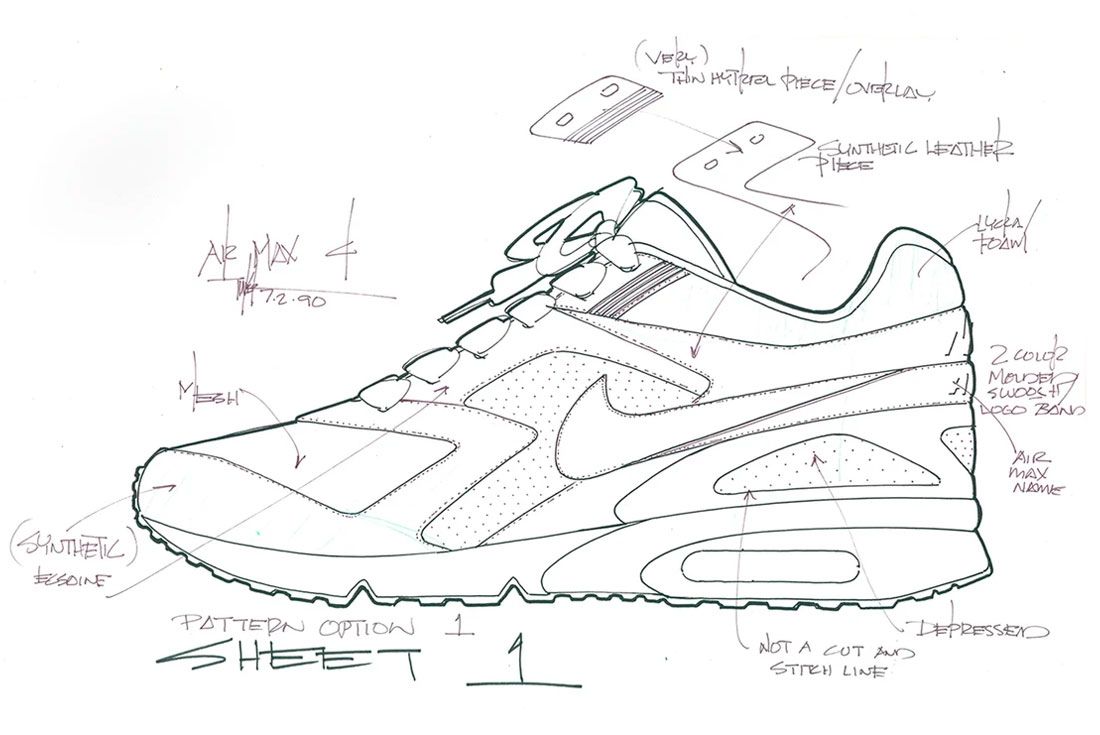 Nike Air Max BW Tinker Hatfield Sketch