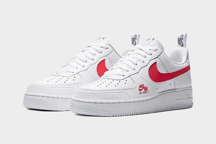 Nike Air Force 1 Lv8 Utility White Red Pair