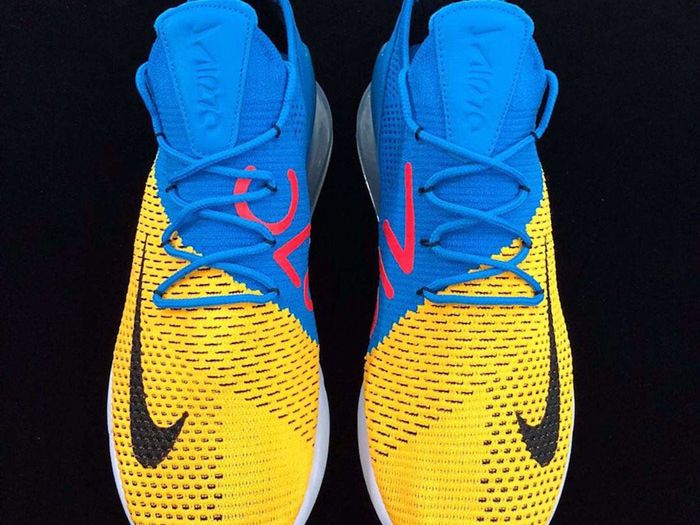 Inloggegevens hoek dik Nike Air Max 270 Flyknit (Blue/Yellow) - Sneaker Freaker