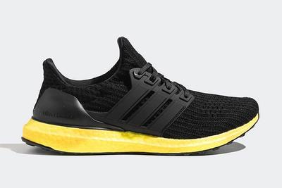 Adidas Ultra Boost Black Yellow Fv7280 Lateral