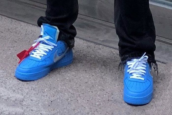 Off White Nike Air Force 1 Blue