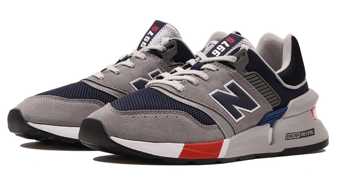 New Balance 997S Grey, Navy and Red