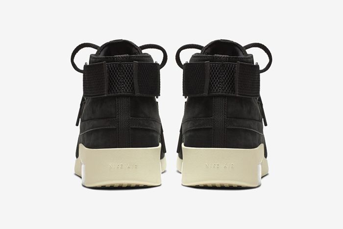 Nike Air Fear Of God Raid Black Fossil At8087 002 Release Date Heel