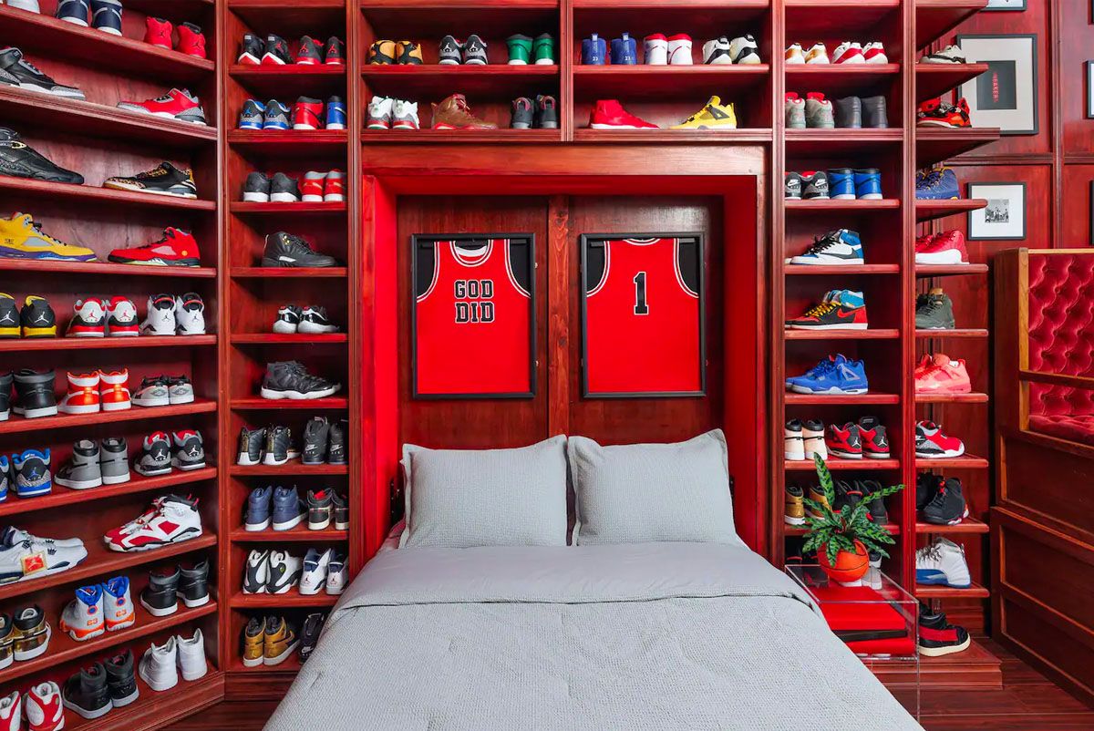 DJ Khaled Sneaker Room Airbnb