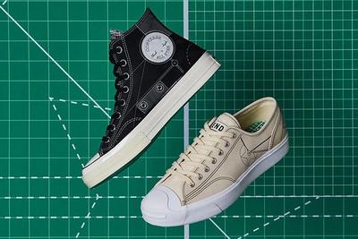 End Converse Blueprint Pack Chuck 70 Jack Purcell Black Natural Ivory Lateral Side Shot