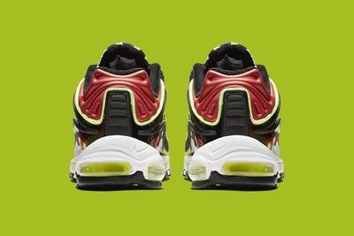 Nike Air Max Deluxe Blackvolt Habanero Red White 3