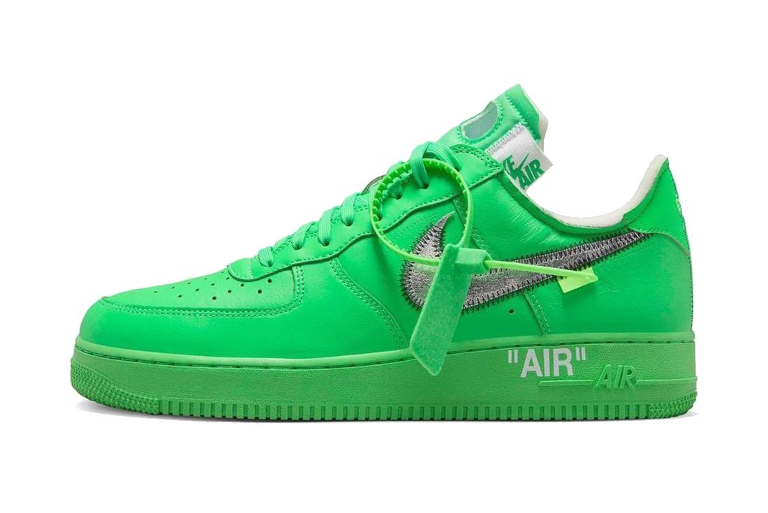 Off-White x Nike Air Force 1 Low Light Spark Green