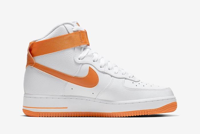 nike air force one high orange