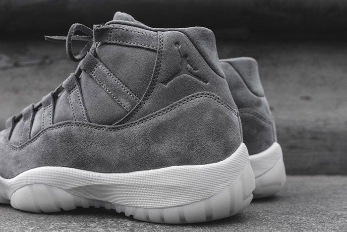 jordan retro 11 grey suede