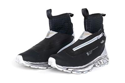 11 By Boris Bidjan Saberi X Salomon Spring Summer 2020 Footwear Black White Midsole High Three Quater Lateral Side Shot