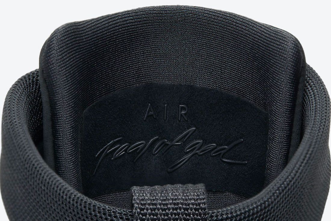 Nike Air Fear of God 1 'Triple Black' AR4237-005 Tongue Close