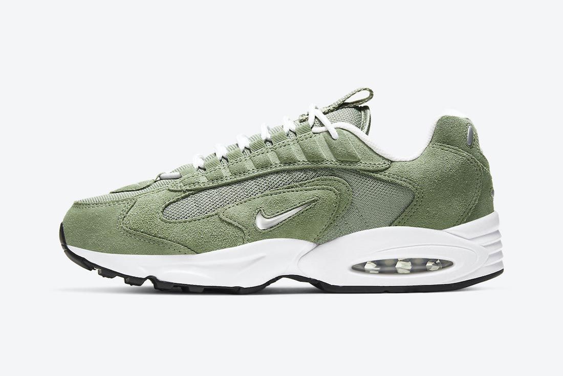 The Nike Air Max Triax LE Sizzles in Green Suede - Sneaker Freaker