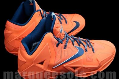 Nike Le Bron 11 Orange Navy