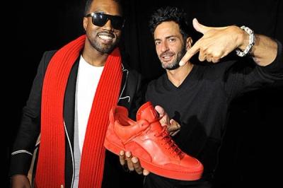 Kanye West Sneaker Style Louis Vuitton Red