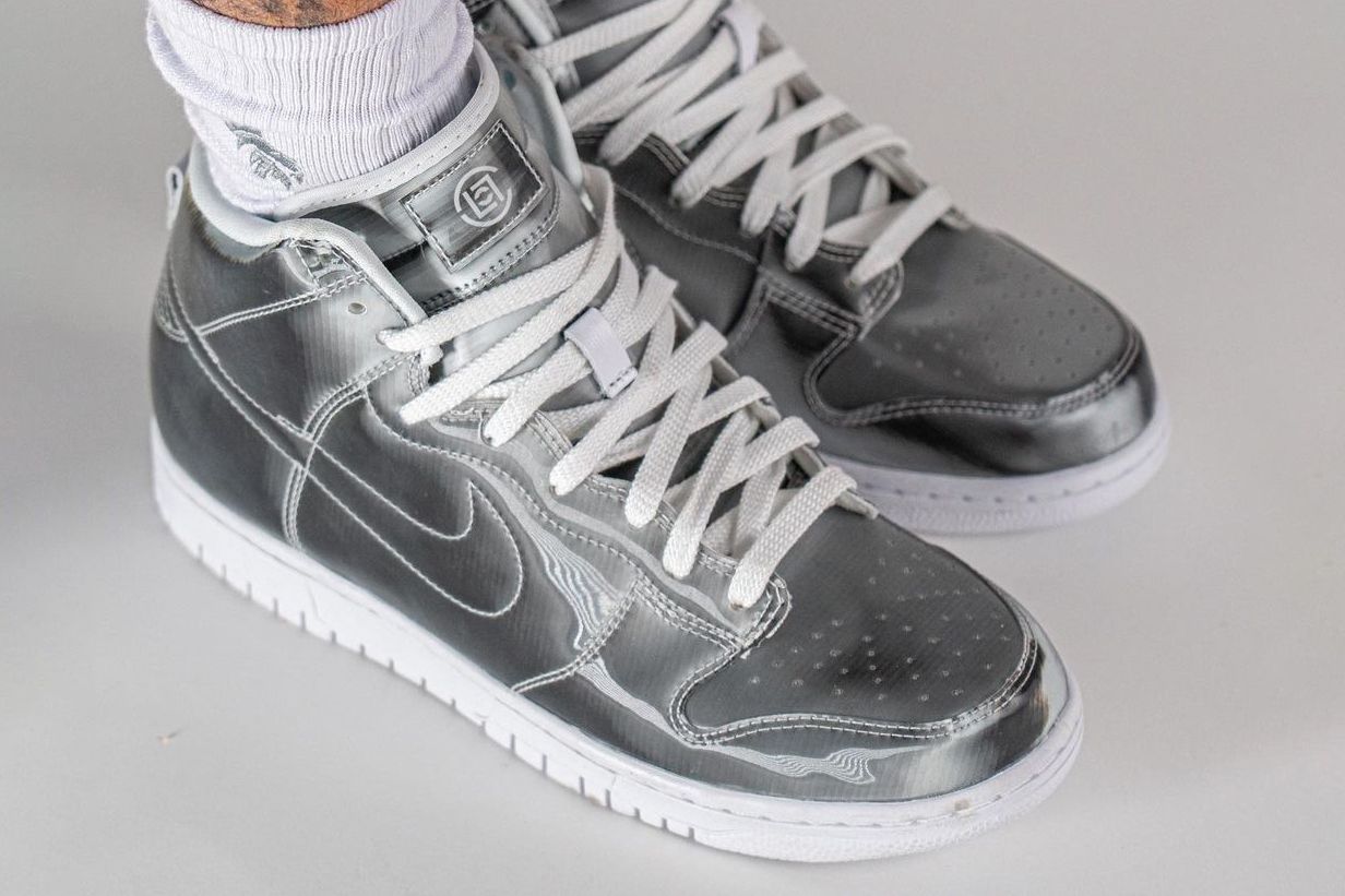 On-Foot Look at the CLOT x Nike Dunk High - Sneaker Freaker
