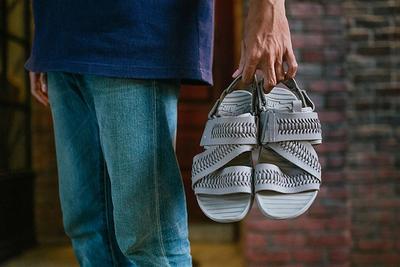 Nike Solarsoft Zigzag Woven Sandal Grey 1