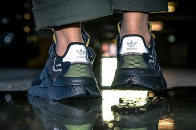On Adidas Nite Jogger Heel Black