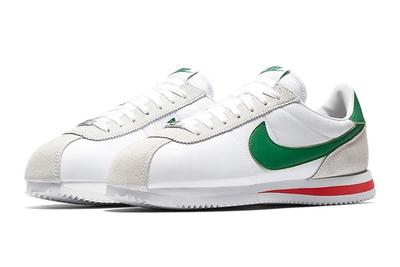 Nike Cortez White Habanero Red Pine Green 1