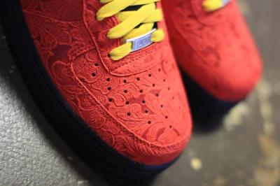 Nike Air Force 1 University Red Paisley 3