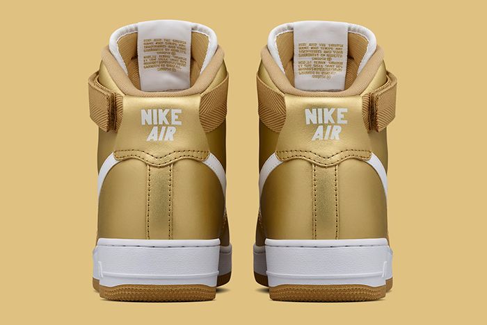 all gold high top air force ones
