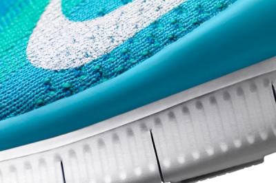 Nike Free Flyknit Blue Midfoot Sole Detail