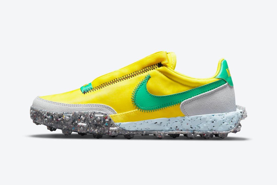 Nike Waffle Racer Crater Green/Yellow