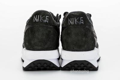 Sacai X Nike Ldwaffle Black Heel