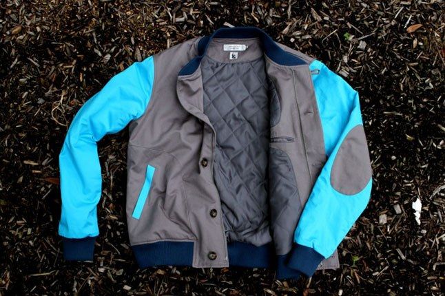 Kith Shades Of Grey Varsity Jacket 1